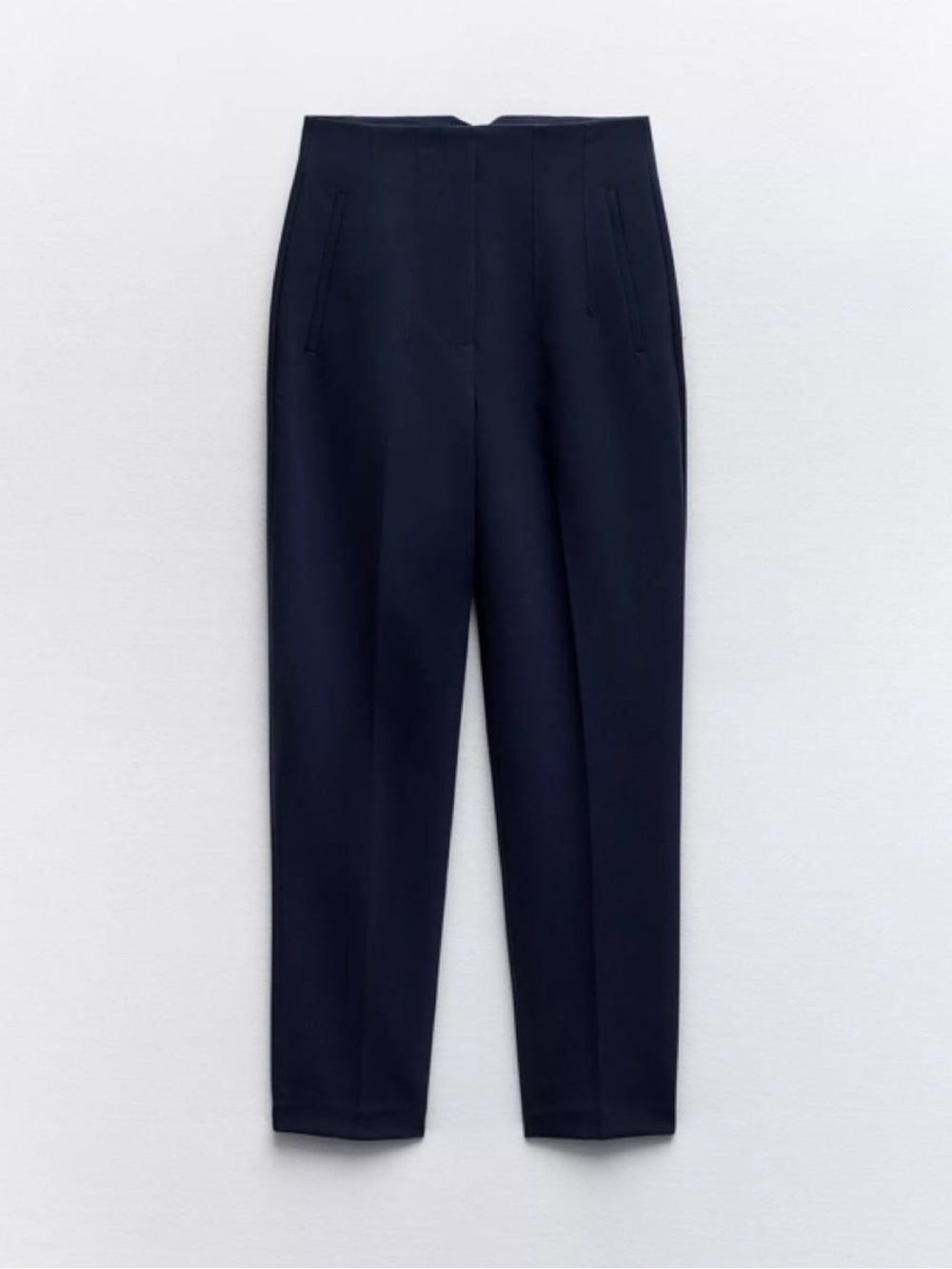 ZARA Navy Blue Tailored Pants – Size Large